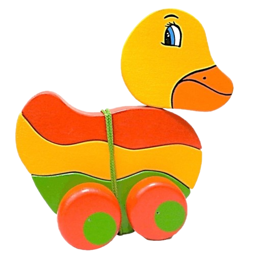 Animal de ensartar con ruedas