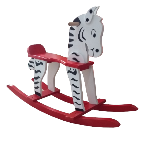 Caballo mecedor rojo