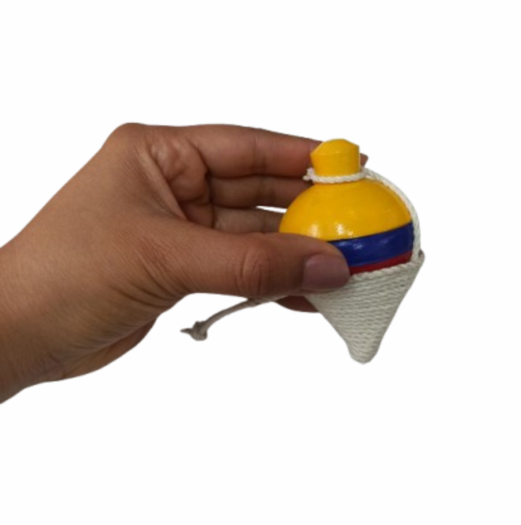 Trompo en madera pintado