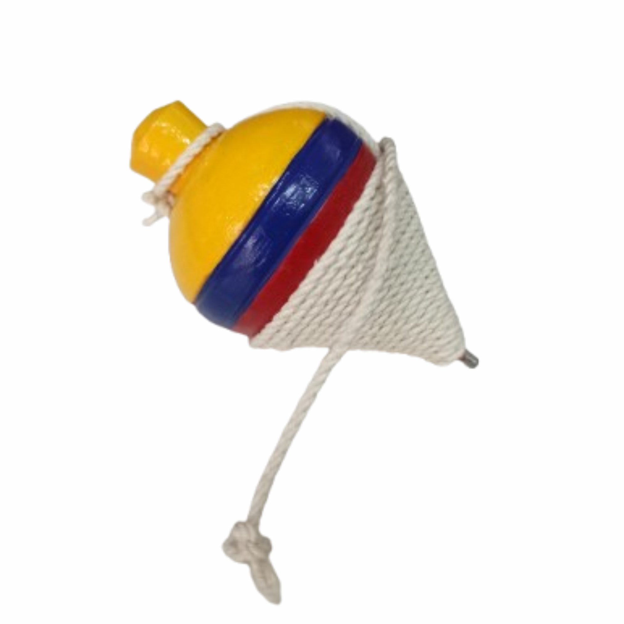 Trompo en madera pintado