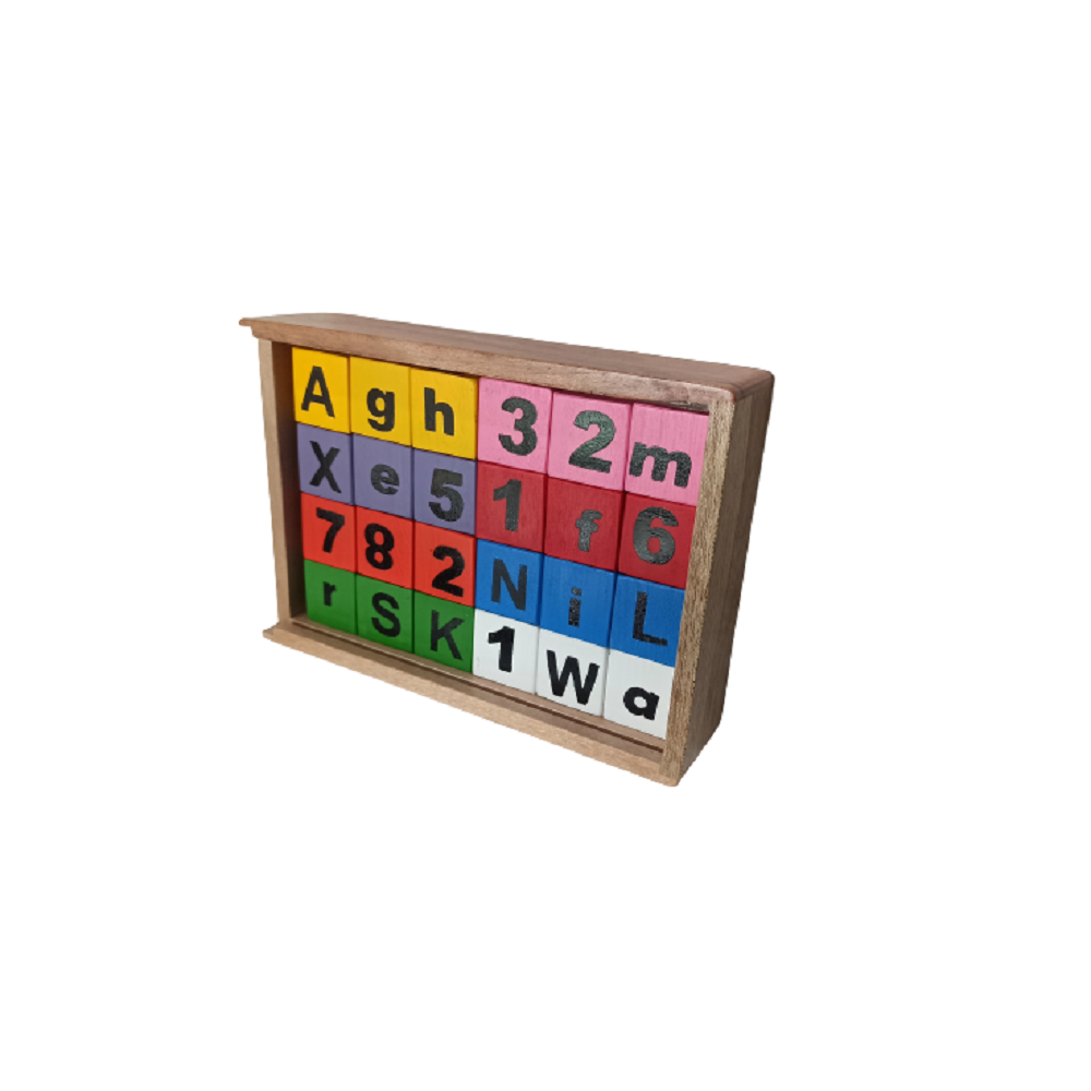 Caja por 24 cubos abecedario