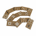Dominó de puntos y números en caja