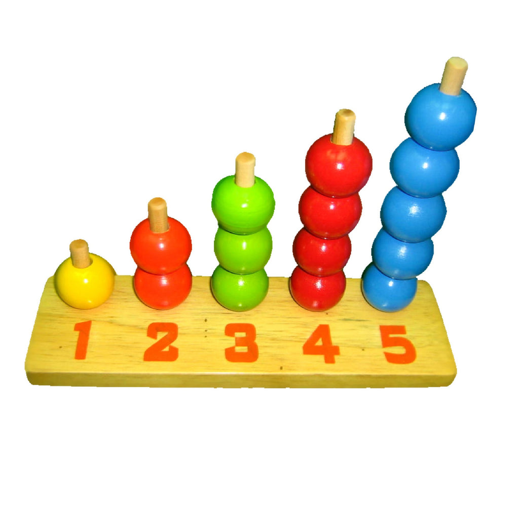 Escalera de conteo del 1 al 5