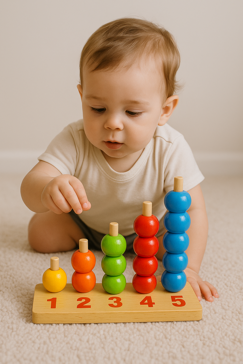 Escalera de conteo del 1 al 5