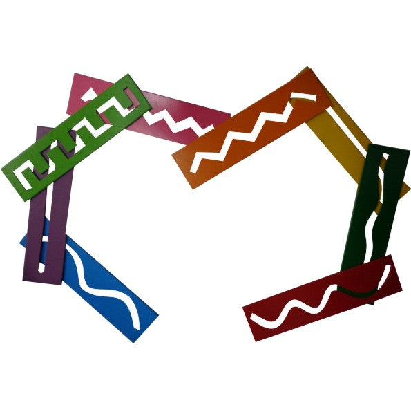 Juego de 8 regletas pre escritura