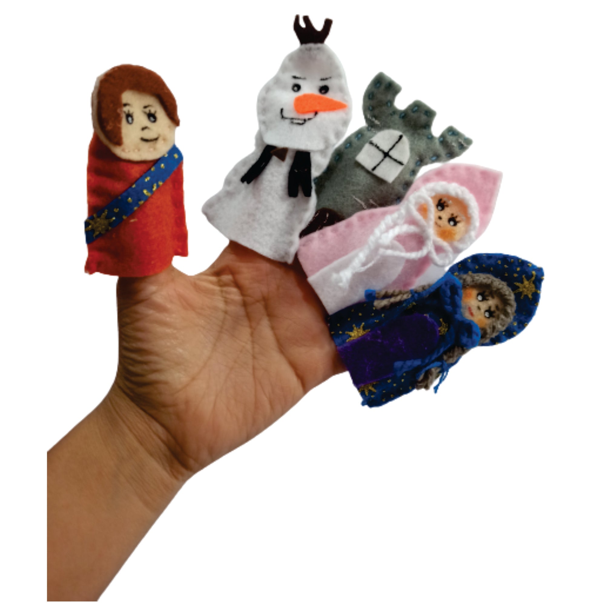 Títere dedo juego x 5