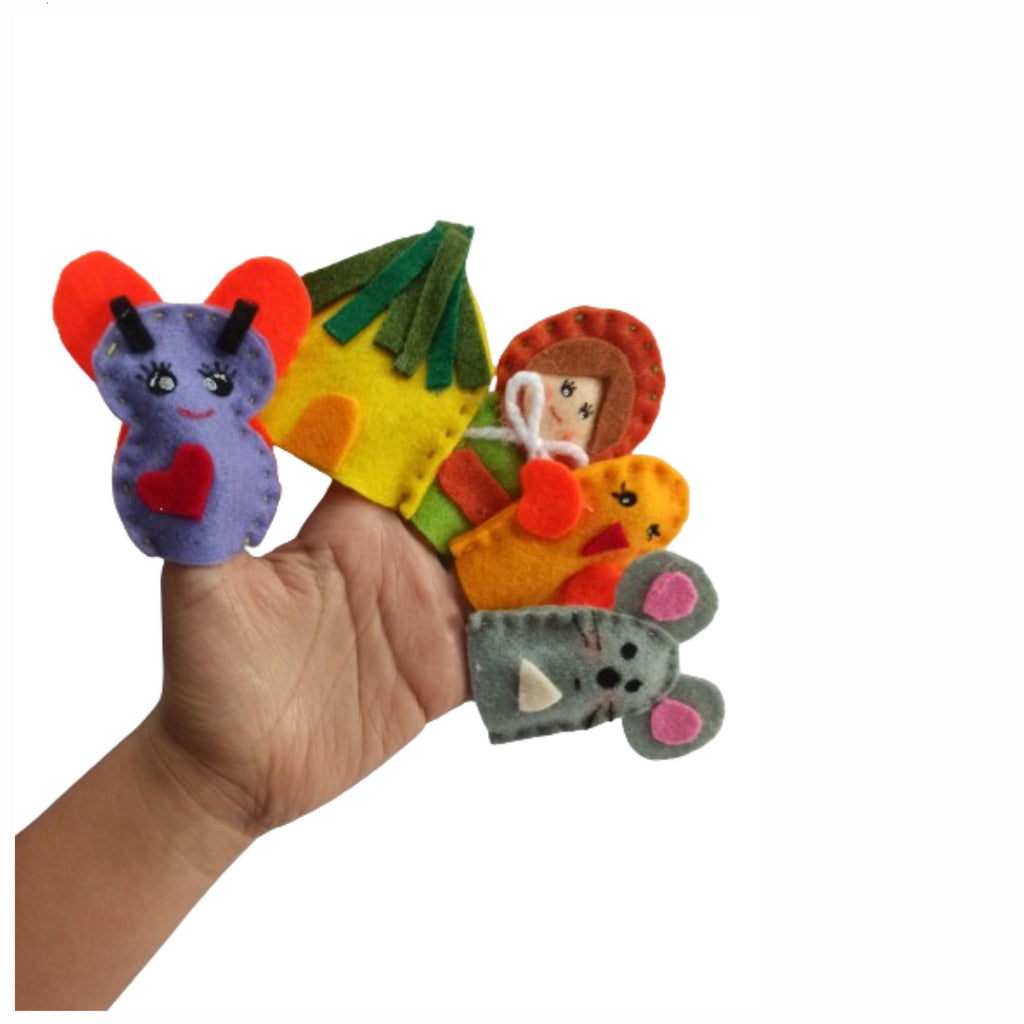 Títere dedo juego x 5